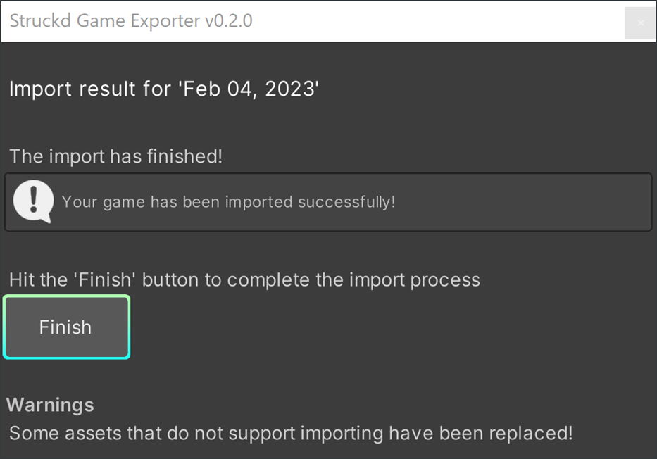 export-finished